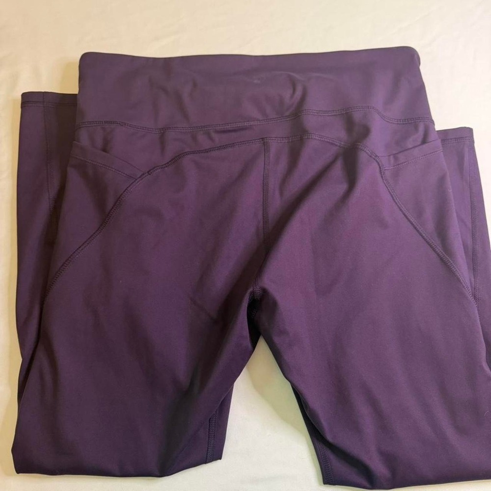All in Motion High Rise Leggings Women's XXL Purple Performance Activewear - Picture 3 of 6